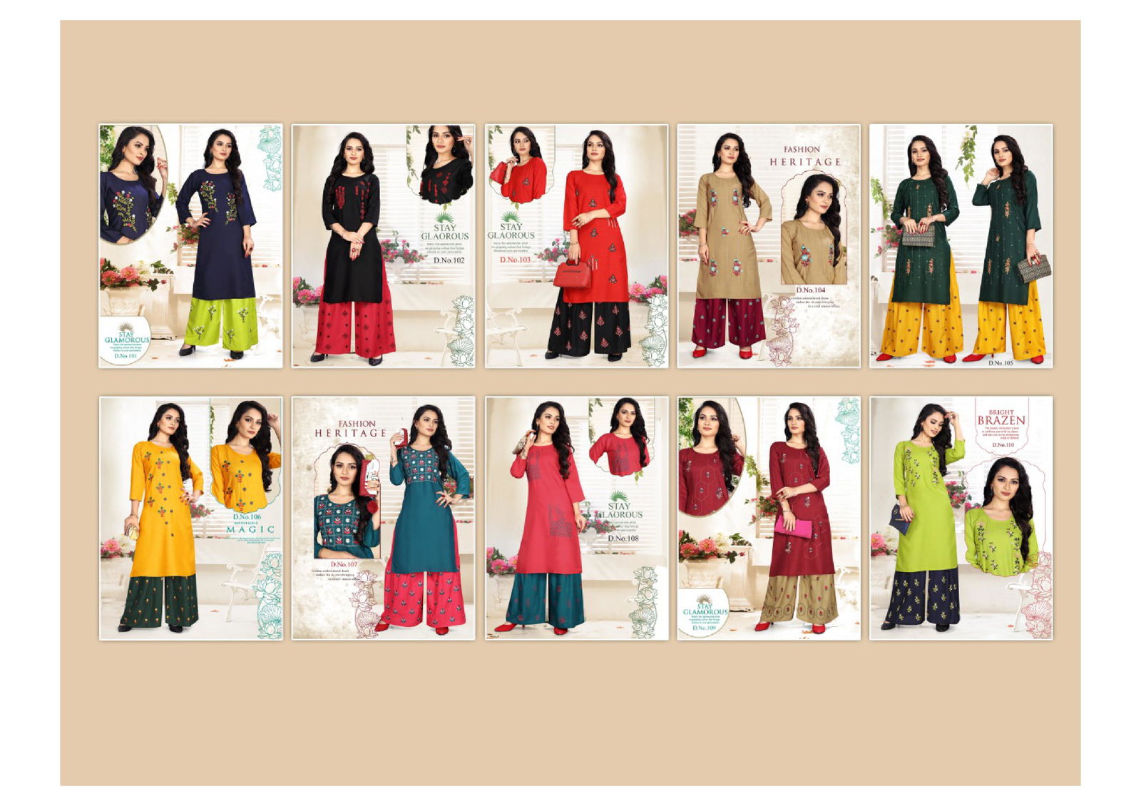 PAHAL Latest Fancy Designer Regular Ethnic Wear Rayon Printed Kurtis With Sahara Collection 